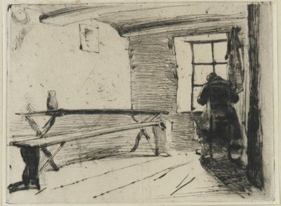 Der Geizhals, ca. 1861 (Radierung auf Papier) von James Abbott McNeill Whistler